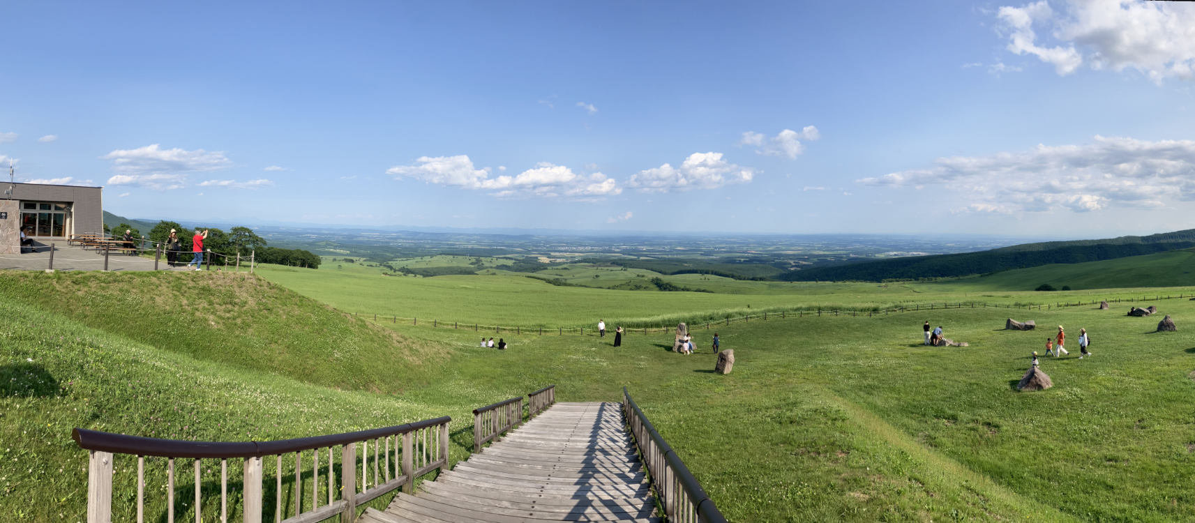 開放感ある広場